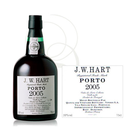 Porto J.W. Hart millésime 2005 Rouge