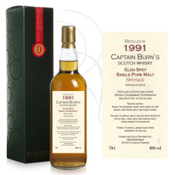 Whisky Captain Burn Glen Spey 1991