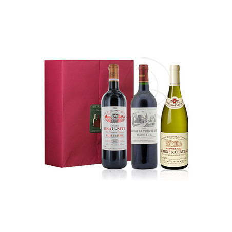 Coffret Noël PRESTIGE 3 vins Rouge