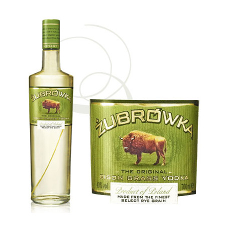 Achat Vodka Bison Zubrowska 0 Vodka Pologne sur Vintage and Co