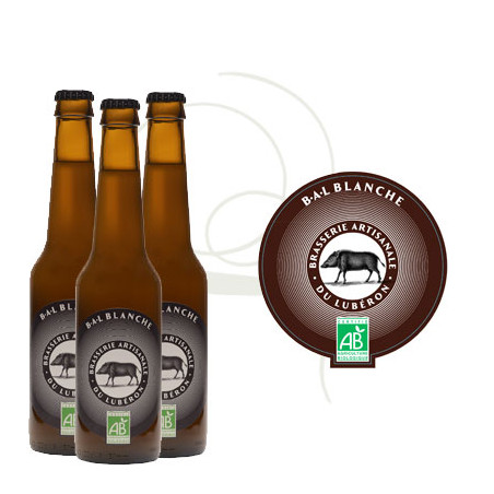Lot de 3 Bieres BAL Blanche 33cl Brasserie du Luberon Lot de 3 Bieres BAL Blanche 33cl Brasserie du Luberon