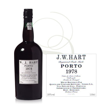 Porto J.W. Hart millésime 1978 Rouge