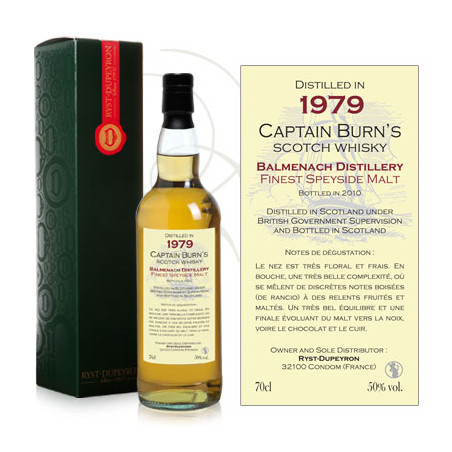 Whisky Captain Burn Balmenach 1979 Whisky Captain Burn Balmenach 1979