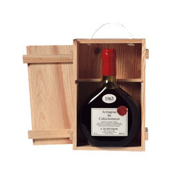 COFFRET CATAMARAN - Armagnac Dupeyron en caisse bois 1963