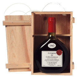 COFFRET CATAMARAN - Armagnac Dupeyron en caisse bois 1963