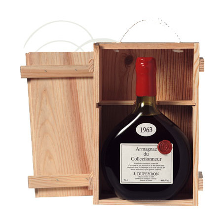 COFFRET CATAMARAN - Armagnac Dupeyron en caisse bois 1963