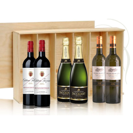 COFFRET CHASSE MAREE - mixte 6 bouteilles COFFRET CHASSE MAREE - mixte 6 bouteilles