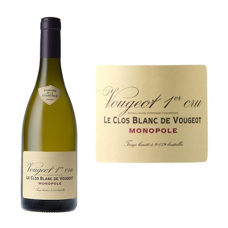 Le Clos Blanc de Vougeot 2020 Blanc Domaine de la Vougeraie - 75cl