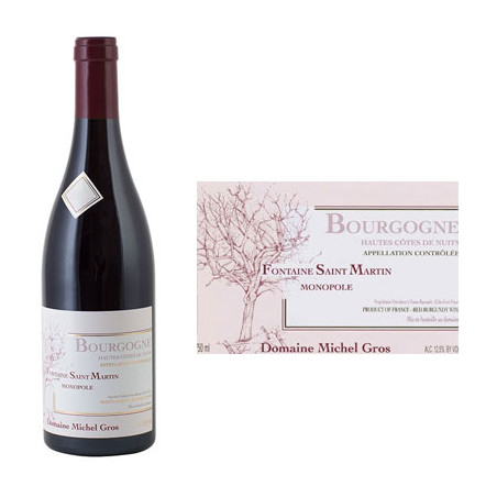 Fontaine St Martin Monopole 2019 Rouge Michel Gros - 37.5cl Fontaine St Martin Monopole 2019 Rouge Michel Gros - 37.5cl